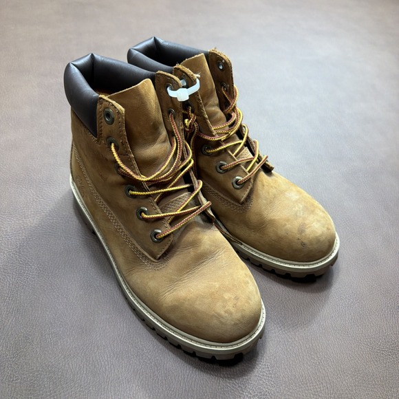 Timberland Other - Timberland Boots Boys Size 5.5 Junior Y Premium 6 Inch Wheat Leather 200 Gram